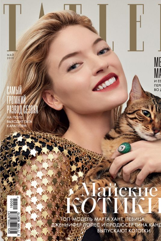 MARTHA HUNT in Tatler Magazine, Russia May 2019