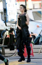 MARY ELIZABETH WINSTEAD on the Set of Birds of Prey in Los Angeles 03/31/2019