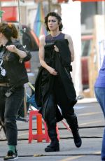 MARY ELIZABETH WINSTEAD on the Set of Birds of Prey in Los Angeles 03/31/2019