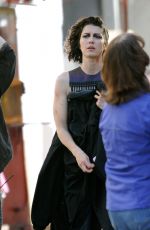 MARY ELIZABETH WINSTEAD on the Set of Birds of Prey in Los Angeles 03/31/2019