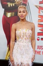 MEAGAN GOOD at Shazam Premiere in Hollywood 03/28/2019