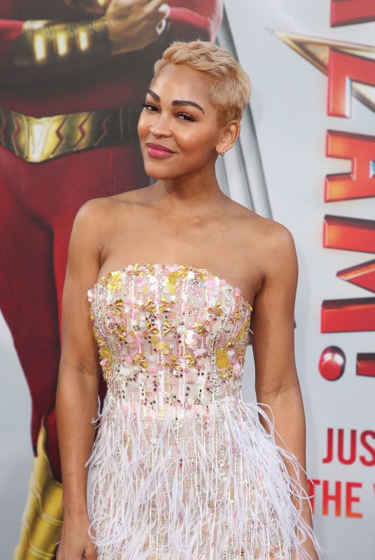 MEAGAN GOOD at Shazam Premiere in Hollywood 03/28/2019