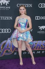 MEG DONNELLY at Avengers: Endgame Premiere in Los Angeles 04/22/2019