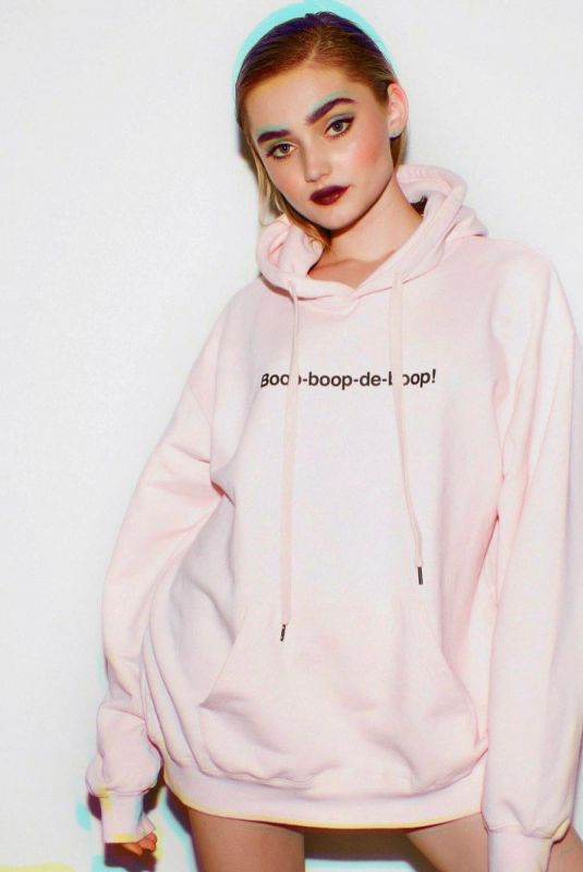MEG DONNELLY on the Set of a Photoshoot, April 2019