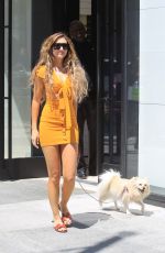 MEGAN PORMER Out with Her Dog in Beverly Hills 04/18/2019