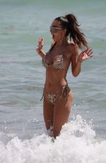 METISHA SCHAEFER in Bikini at a Beach in Miami 04/18/2019