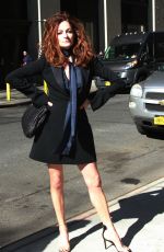 MICHELLE GOMEZ Arrives at Buzzfeed Office in New York 04/03/2019