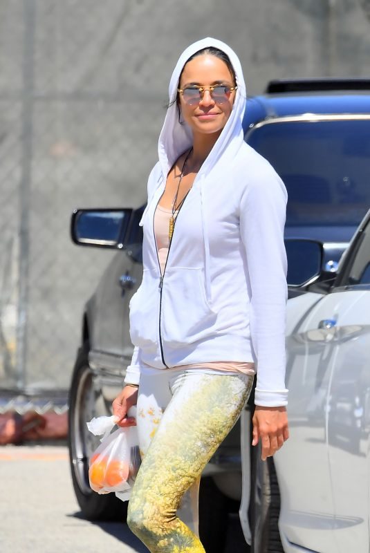 MICHELLE RODRIGUEZ at Farmers Market in Los Angeles 04/04/2019