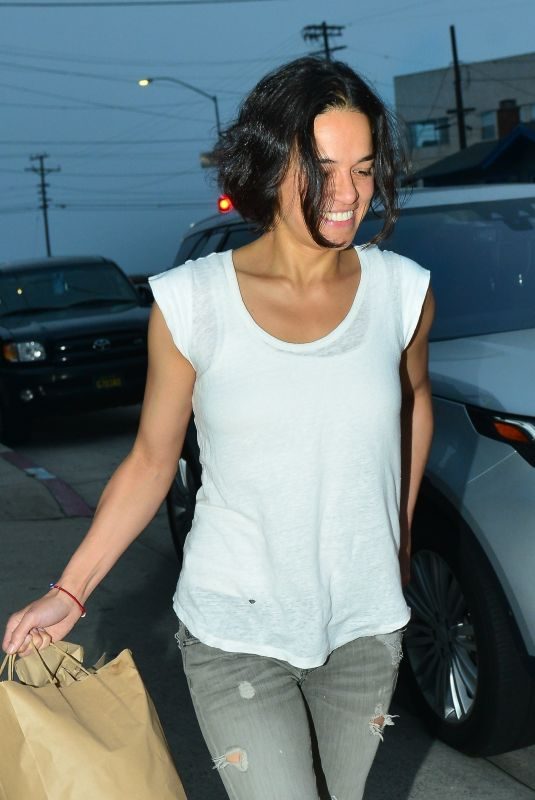 MICHELLE RODRIGUEZ Leaves Giorgio Baldi in Santa Monica 04/23/2019