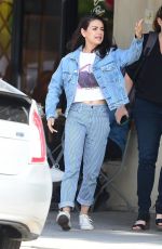 MILA KUNIS in Double Denim Out in Studio City 04/11/2019