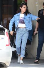 MILA KUNIS in Double Denim Out in Studio City 04/11/2019