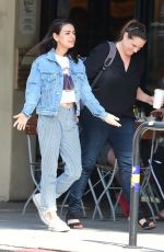 MILA KUNIS in Double Denim Out in Studio City 04/11/2019