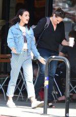 MILA KUNIS in Double Denim Out in Studio City 04/11/2019