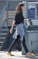MILA KUNIS Leaves Nail Spa in Studio City 04/18/2019