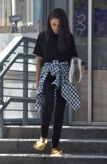 MILA KUNIS Leaves Nail Spa in Studio City 04/18/2019