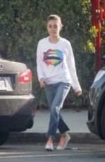 MILA KUNIS Out in Los Angeles 04/02/2019