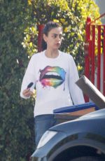 MILA KUNIS Out in Los Angeles 04/02/2019