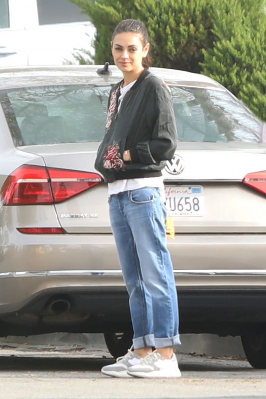 MILA KUNIS Out in Los Angeles 04/10/2019