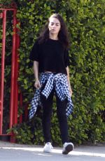 MILA KUNIS Out in Los Angeles 04/18/2019