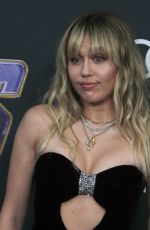 MILEY CYRUS at Avengers: Endgame Premiere in Los Angeles 04/22/2019