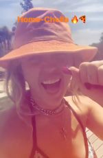 MILEY CYRUS in Bikini Top - Instagram Pictures and Video 04/14/2019