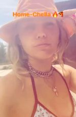 MILEY CYRUS in Bikini Top - Instagram Pictures and Video 04/14/2019