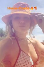MILEY CYRUS in Bikini Top - Instagram Pictures and Video 04/14/2019