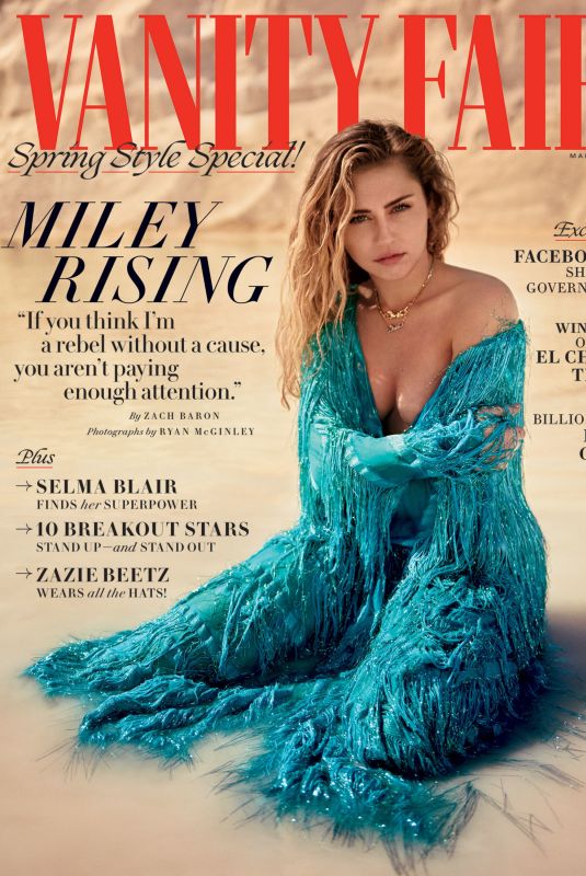 MILEY CYRUS in Vanity Fair Magazine, March 2019 Issue
