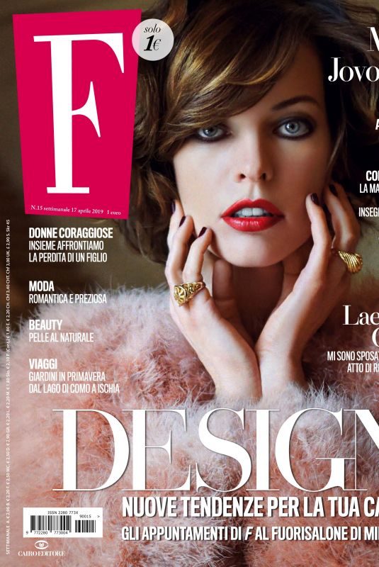 MILLA JOVOVICH in F Magazine, April 2019
