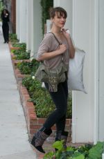 MILLA JOVOVICH Shopping at Isabel Marant in West Hollywood 04/04/2019