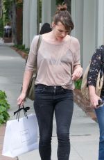 MILLA JOVOVICH Shopping at Isabel Marant in West Hollywood 04/04/2019