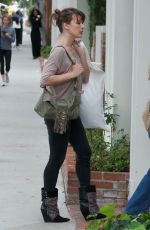 MILLA JOVOVICH Shopping at Isabel Marant in West Hollywood 04/04/2019