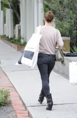 MILLA JOVOVICH Shopping at Isabel Marant in West Hollywood 04/04/2019
