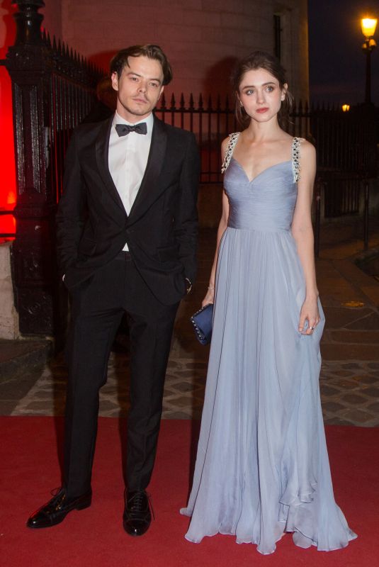 NATALIA DYER and Charlie Heaton at Clash De Cartier Photocall in Paris 04/10/2019
