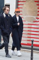 NATALIA DYER and Charlie Heaton Out in Paris 04/10/2019