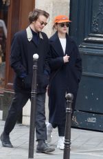 NATALIA DYER and Charlie Heaton Out in Paris 04/10/2019