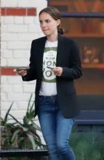 NATALIE PORTMAN Out for Dinner in Los Feliz 04/02/2019