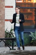 NATALIE PORTMAN Out for Dinner in Los Feliz 04/02/2019