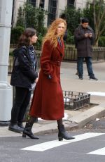 NICOLE KIDMAN on the Set of The Undoing in New York 04/01/2019