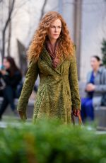 NICOLE KIDMAN on the Set of The Undoing in New York 04/03/2019