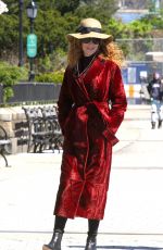 NICOLE KIDMAN on the Set of The Undoing in New York 04/16/2019