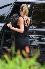 NICOLE RICHIE Leaves Tracy Anderson Gym in Studio City 04/16/2019