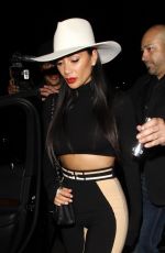 NICOLE SCHERZINGER Leaves Warwick Nightclub in Hollywood 04/10/2019