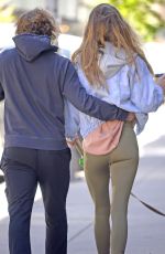 NINA AGDAL and Jack Brinkley with Their Dog Out in New York 04/24/2019