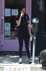NINA DOBREV Heading to a Gym in Los Angeles 04/17/2019