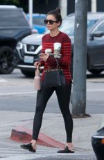 NINA DOBREV Out for Coffee in West Hollywood 04/16/2019
