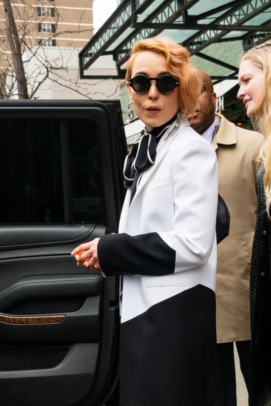 NOOMI RAPACE Leaves Bowery Hotel in New York 04/11/2019
