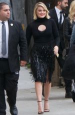 OLIVIA HOLT Arrives at Jimmy Kimmel Kive! in Los Angeles 04/29/2019