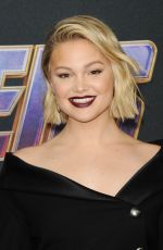 OLIVIA HOLT at Avengers: Endgame Premiere in Los Angeles 04/22/2019