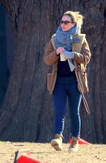 OLIVIA WILDE Out with Her Dog in New York 04/01/2019